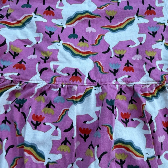 Hanna Andersson Tiered Unicorn Dress 6-7 Years - Picture 4 of 7